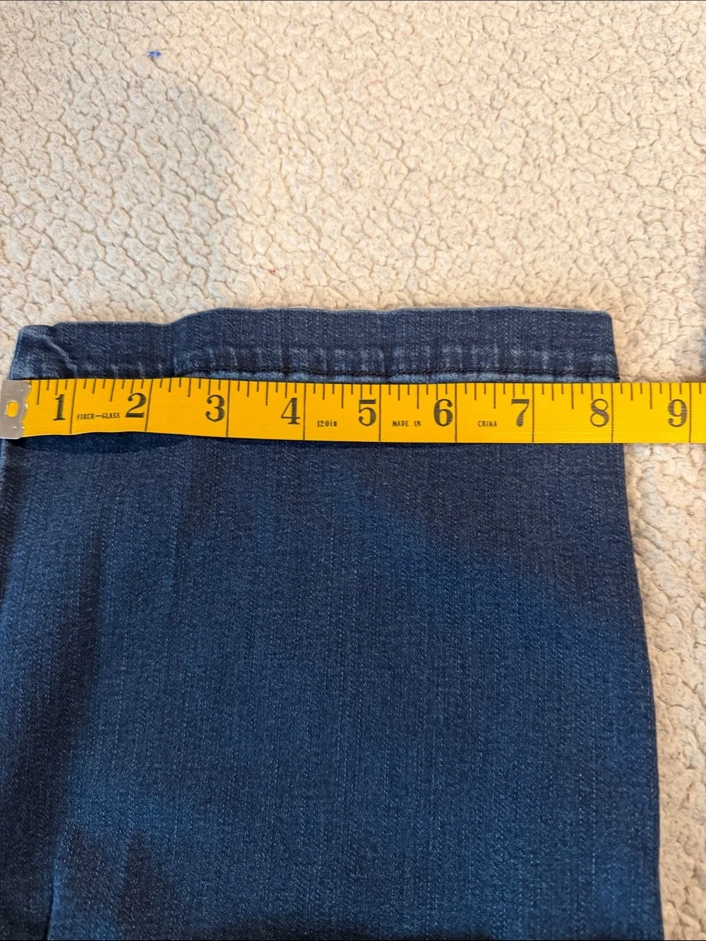 Belle by Kim Gravel Pull-In Stretch Waist Dark Blue Denim Jeans